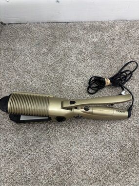 Conair straightener wet hair dry hair gold